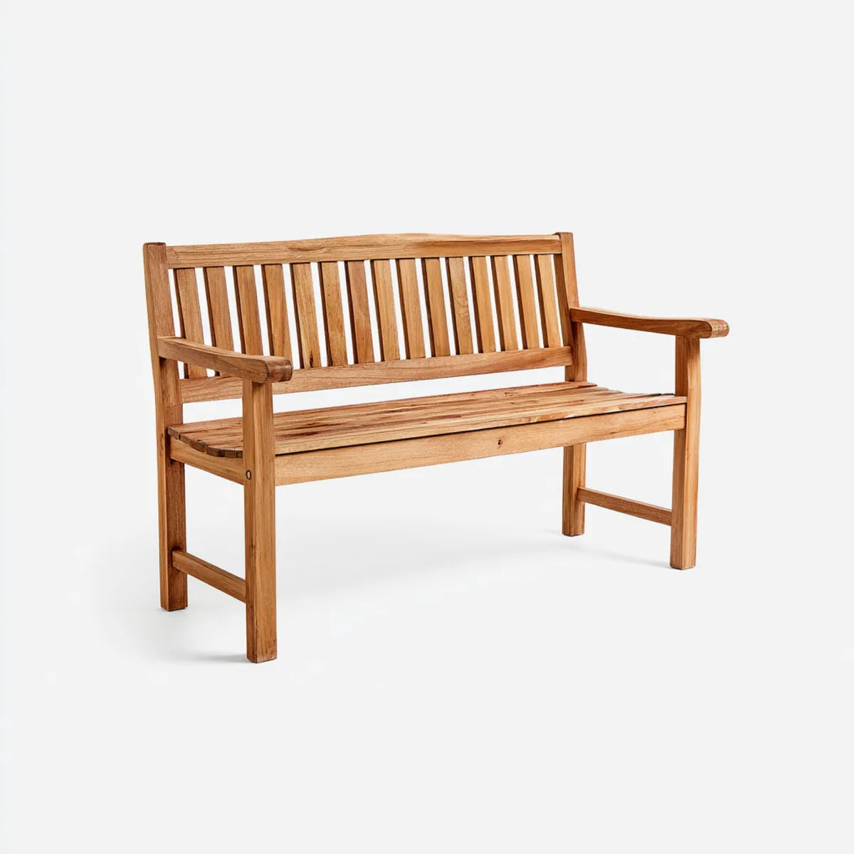Banc de jardin 2 places en acacia massif brun 120 x 60 x 90 cm rectangulaire
